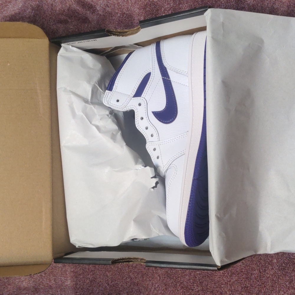 Two Pairs! Jordan 1 high og court purple white mom and daughter or son set